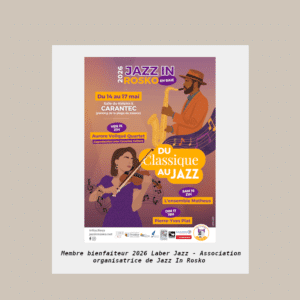 Adhésion "Bienfaiteur" Jazz In Rosko 2026